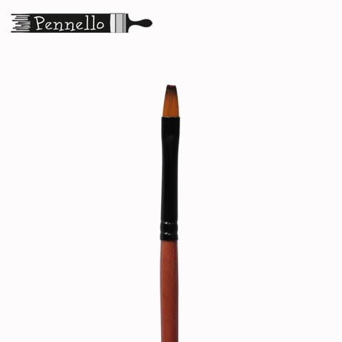 кисть Pennello синтетика плоская №4 короткая ручка