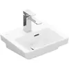 Villeroy&Boch 43703701 Раковина, Villeroy&Boch, Subway 3.0, ширина, мм-370, глубина, мм-305, высота, мм-130, тип установки-подвесной, отверстия для смесителя-1, с переливом, материал-керамика, цвет-альпийский белый