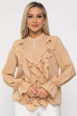Блуза Розалинда (бежевая) Б13687-5М LT Collection