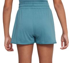 Детские шорты Nike Dri-Fit Breezy High-Waisted Training Shorts - mineral teal/white