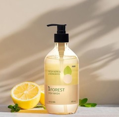 Средство для мытья посуды Beautiful Kitchen Detergent a Forest Container 485ml (Fragrance - FRESH HERB & LEMONGRAS)