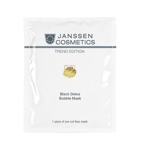 JANSSEN COSMETICS Биоцеллюлозная детокс-маска для глубокого очищения и обновления кожи | BLACK DETOX BUBBLE MASK