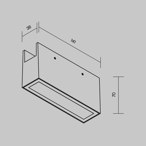 Уличный трековый светильник Maytoni Points O-TR01-2-S-10WB3K