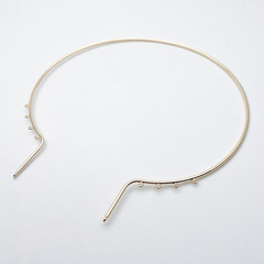 Основа для колье, цвет золото, толщина основы 2,2 мм, цена за 1 шт