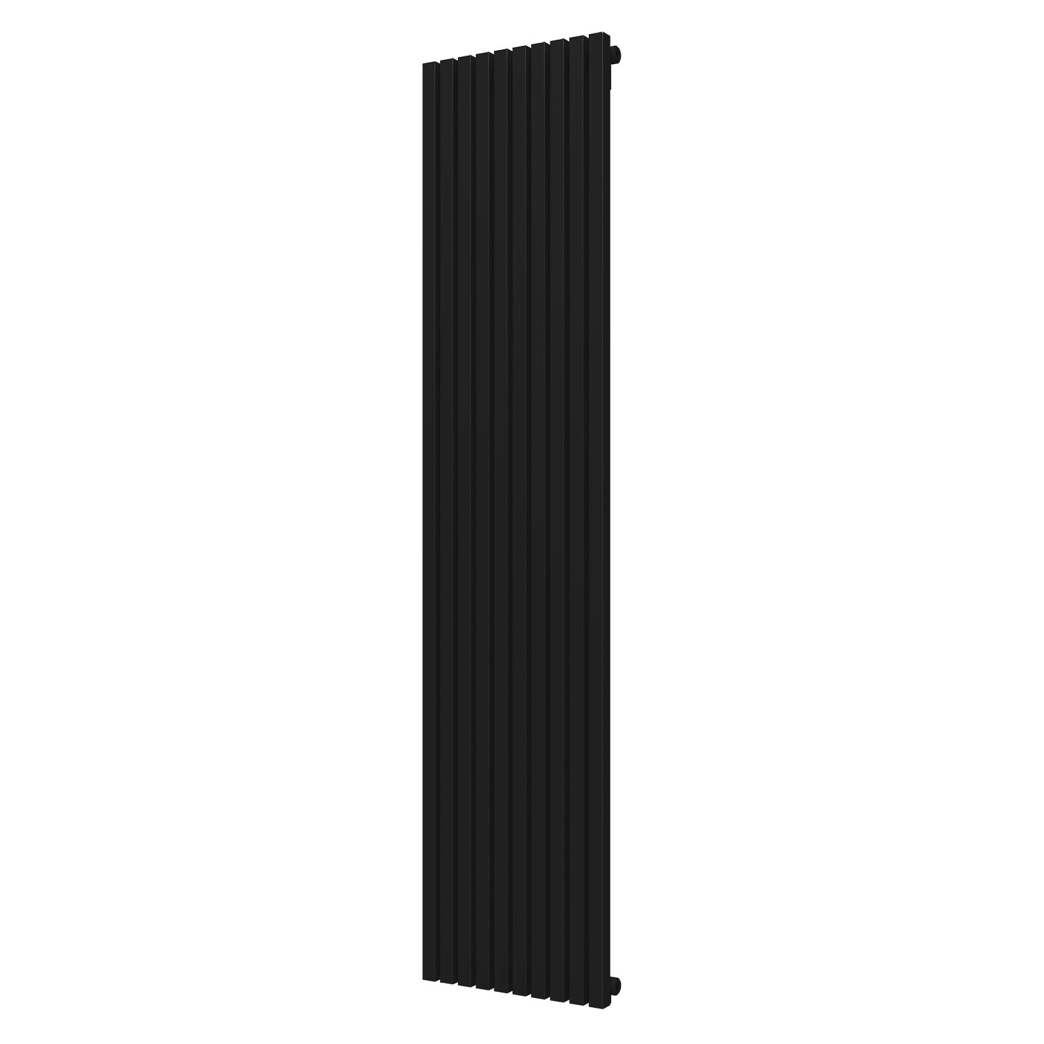 Стальной трубчатый радиатор отопления КЗТО QUADRUM 30 V 1 1750-10 RT RAL 1T103S9005 чёрный матовый муар