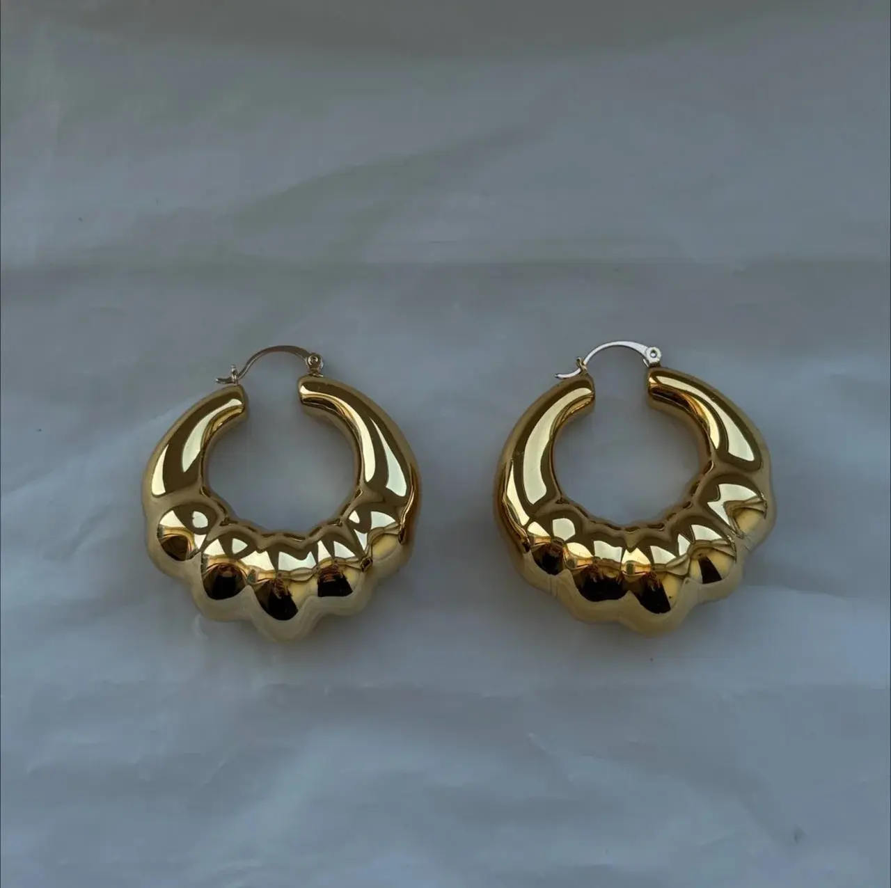 Серьги под золото