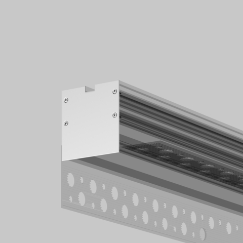 Комплект заглушек Maytoni (для профиля 59×59) 2 шт., ALM-5959-EC 642058