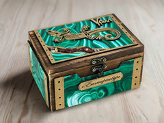 Шкатулка "Урал. Малахит"