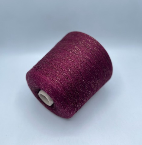 Industria Italiana (пр.Италия),art- Frizzante 3500 м/100гр, 70%Вискоза, 15%Металлик(Люрекс), 15%Полиамид, цвет-Винный(112/101). арт-36587