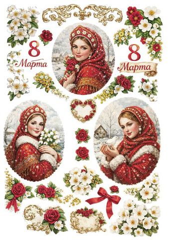 284 Пленочный трансфер для декупажа формат А4, ProArt