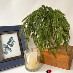 Еловая ветка, мягкая, норфолкская сосна, ампельное растение, искусственная зелень, рождественский декор 45 см, набор 2 шт.