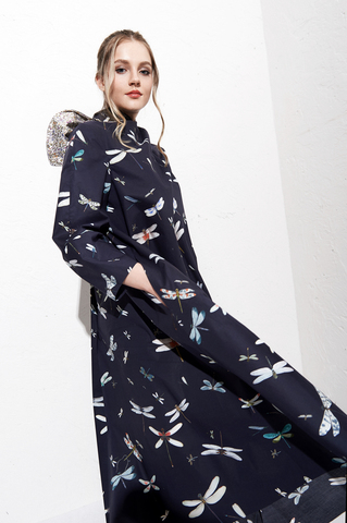 Платье из мерсеризованного хлопка и шелка.