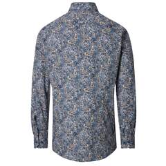 Сорочка мужская Venti Modern Fit 226110420-100 с принтом в серо-коричневой гамме