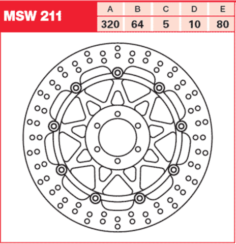 Тормозной диск MSW211