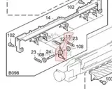 Ricoh ae044019 - Отделитель нагревательного вала.