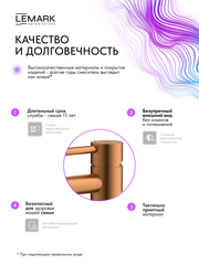 Смеситель для умывальника Lemark LMF-2112S-BRRG 