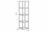 Стеллаж Куб 4, (400х400х1546) (черный муар/дуб сонома), ЛДСП 16 мм, Мебельсон