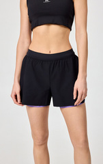 Шорты с лосинами Nordski Stayer Black/Lavender W женские