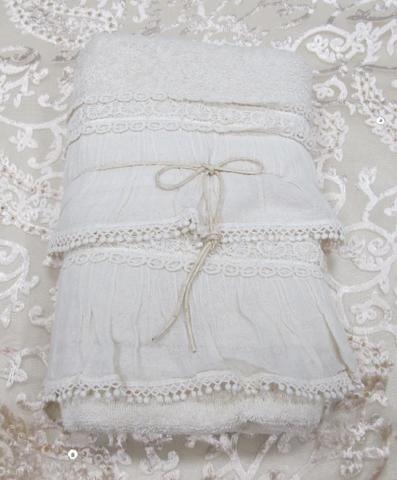 Набор полотенец 2шт Opificio Dei Sogni Violette bianco белый