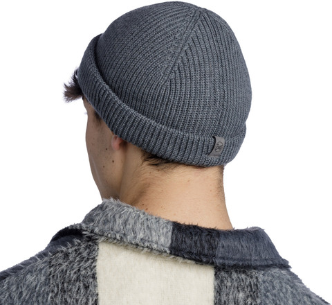 Картинка шапка вязаная Buff Hat Knitted Ervin Grey - 5