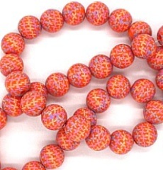 Бусины на леске 18 мм, 1 нить~40 шт-60 см