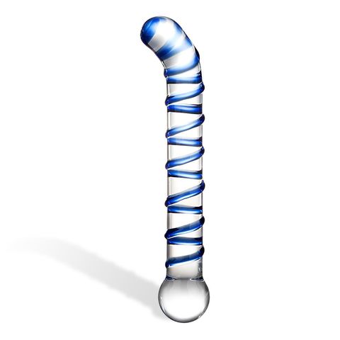 Изогнутый стеклянный фаллос G-Spot Glass Dildo - 17 см. - Glas GLAS-144