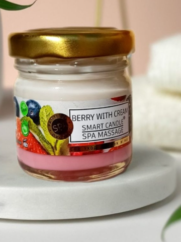 Свеча для SPA ухода за кожей ног и тела Berry with cream