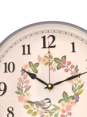 Часы настенные РУБИН  2940-012 круг d=29см, корпус перламутровый "Птица на ветке"