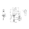 Смеситель для раковины однорычажный с донным клапаном Ideal Standard Connect Air A7008AA