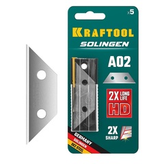 KRAFTOOL Solingen-А02, 5 шт, трапециевидные лезвия (09627-S5)