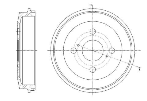 Барабан тормозной G-brake  GD-06675