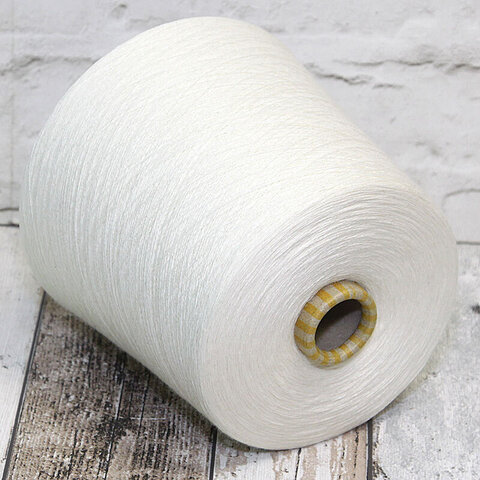 Хлопок с мериносом WOOLY 2/50 белый молочный