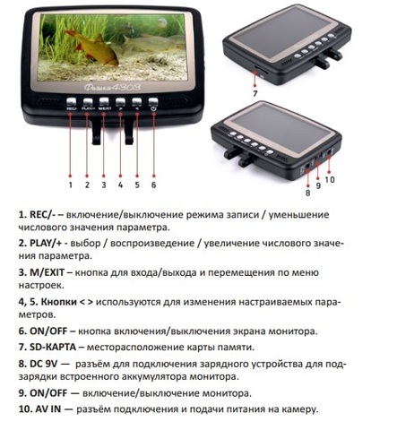 Подводная видеокамера Фишка 4303