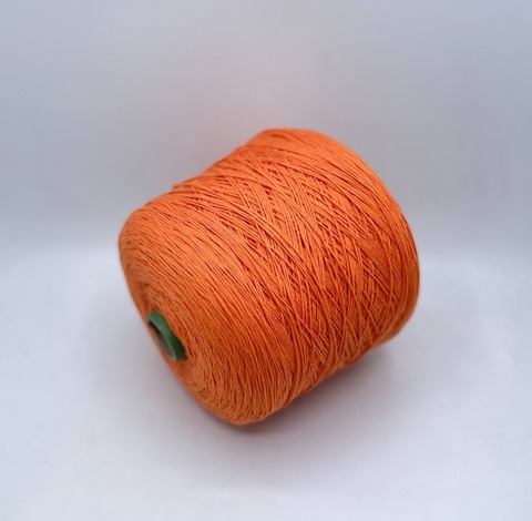 Бобинная пряжа (пр.Италия), art-USA Cotton supersoft , 325м/100гр. 100% Хлопок Pettinato(чесаный хлопок) цвет-Оранжевый, арт.30186