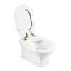 BelBagno BB115SCM-ORO Сиденье МДФ, Soft close металлическое крепление, петли Золото