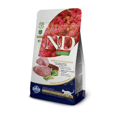 Farmina N&D QUINOA LINE 300 г ЯГНЁНОК КИНОА для кошек для контроля веса Фармина