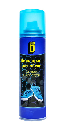 Дезодорант для обуви в аэрозольный Big D 150 мл