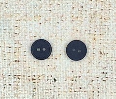 Пуговицы, d 1,2 см, 2 прокола, чёрный