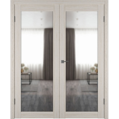 Купить Двустворчатая дверь Atum Pro 32 Scansom Oak с зеркалом