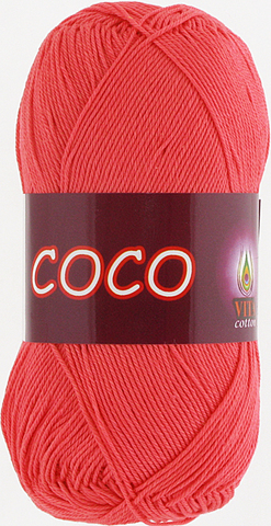 Пряжа Vita Coco 4308 розовый коралл