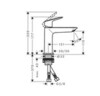Hansgrohe Logis 71253670 Смеситель для раковины (чёрный матовый)