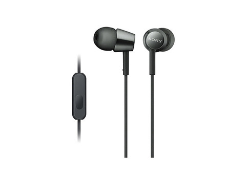 MDR-EX155AP B наушники Sony с микрофоном, цвет черный