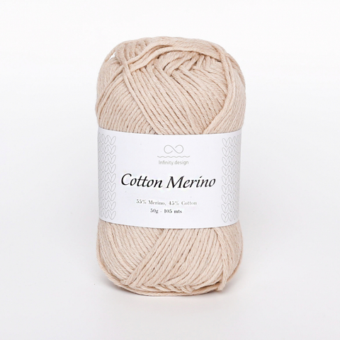 Пряжа Infinity Cotton Merino 3021 светлый беж