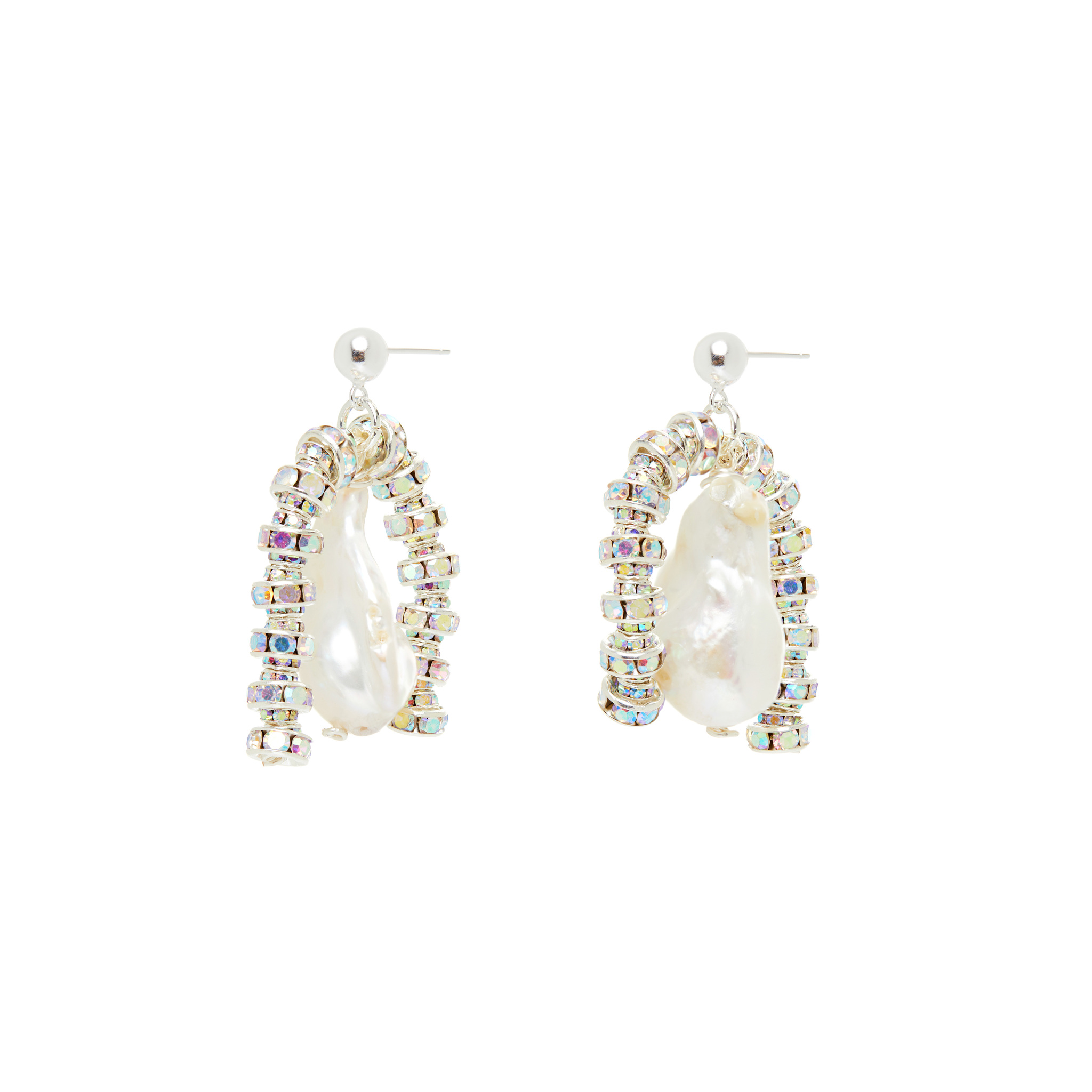 PEARL OCTOPUSS.Y Серьги Baroque Paris Earring personality exaggerated imitation baroque pearl irregular shaped pearl diy material hand made earring material