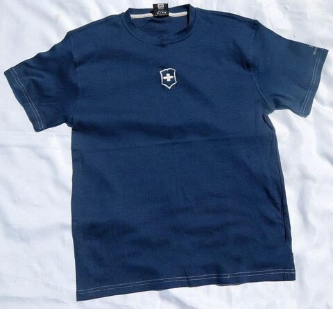 Футболка Victorinox с логотипом, 100% хлопок премиум, Blue, M (9.6082.2M)