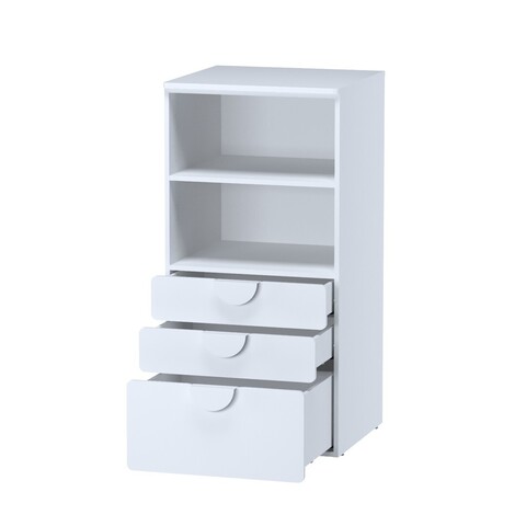Cтеллаж с 3 выдвижными ящиками ПИКСИ, 60х57х120, робкий подснежник
