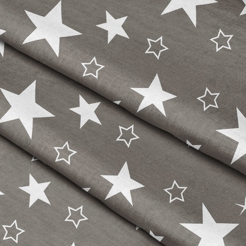 Комплект постельного белья евро-стандарт STARS, 100% хлопок