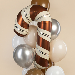 К Фигура, Леденец трость, Шоколадный/Кремовый, 42''/107 см, 1 шт.