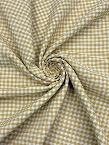 Вареный хлопок, 250 см, клетка соломенная, 0,5 см