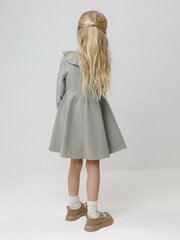 платье  для девочки  КР 5941/лесной туман к581